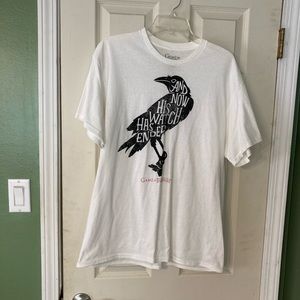 HBO Game of Thrones And Now His Watch Has Ended white cotton t shirt Large 42/44